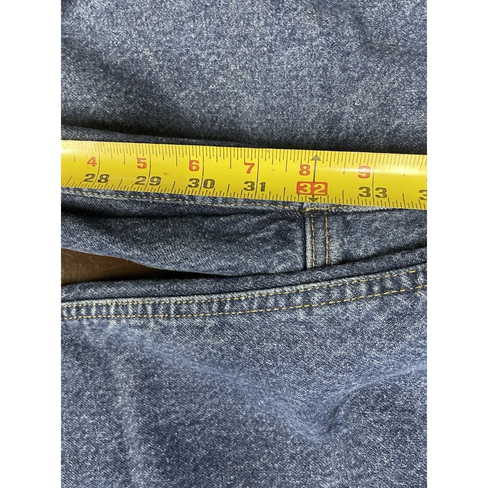 Vtg Carhartt Mens Relaxed Fit Straight Leg Flannel Lined Jean B21 Workwear 38x32 - Picture 10 of 15